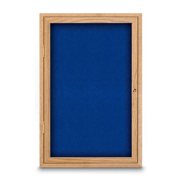 Sliding Door Indoor Enclosed Corkboard, 7